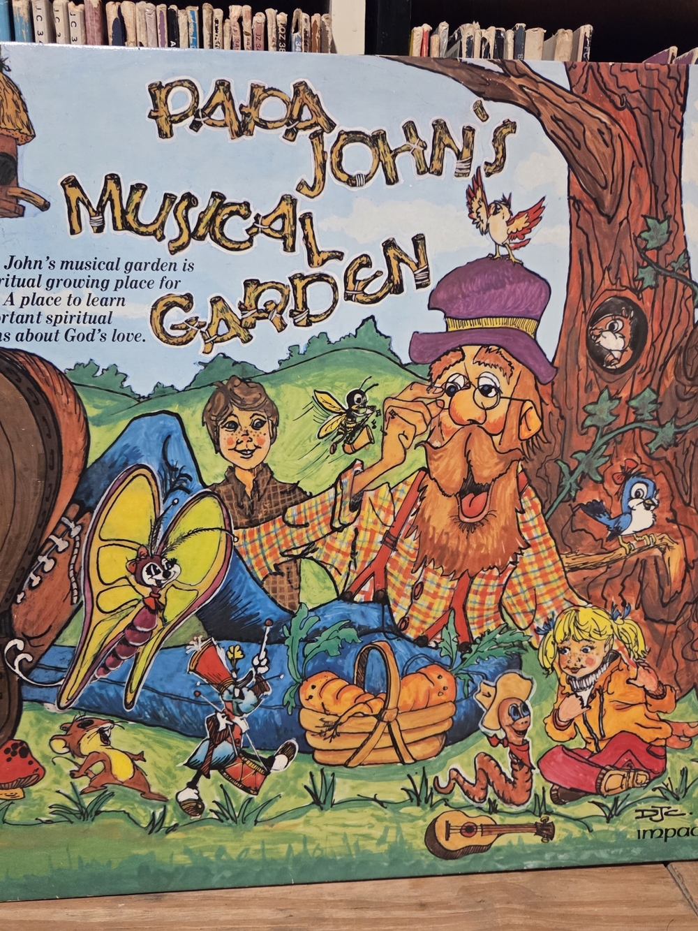 Papa john's musical garden vintage vinyl